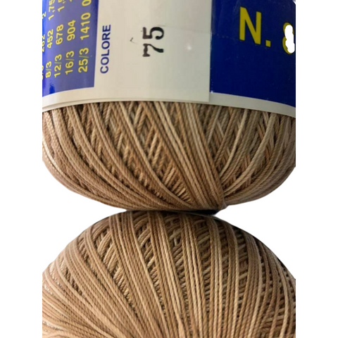 COTONE PER UNCINETTO NUMERO N°8-100 GRAMMI  FILO DI SCOZIA (452 MT) TINTA UNITA E SFUMATO PER ALTRE QUANTITÀ CONTATTATEMI