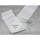 FASCIA PER TENDA FASCIA ARRICCIATENDA RILOGA  PER FORCHETTONI DI FERRO A 4 GANCI,  FASCIA PER TENDE TENDA DA CUCIRE 9 CM ULTERIORE METRATURA CONTATTRE