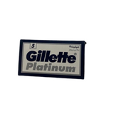 LAMETTE GILLETTE PLATINUM CLASSICHE PER BARBA RICAMBIO PER RASOIO BARBA IN OGNI PACCHETTO CI SONO 5 LAMETTE