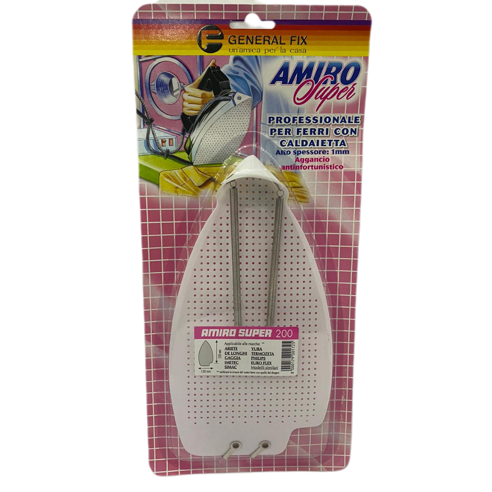 Soletta Antiaderente Per Ferro Da Stiro - Base Professionale Con Manico In Sughero - Foto 8