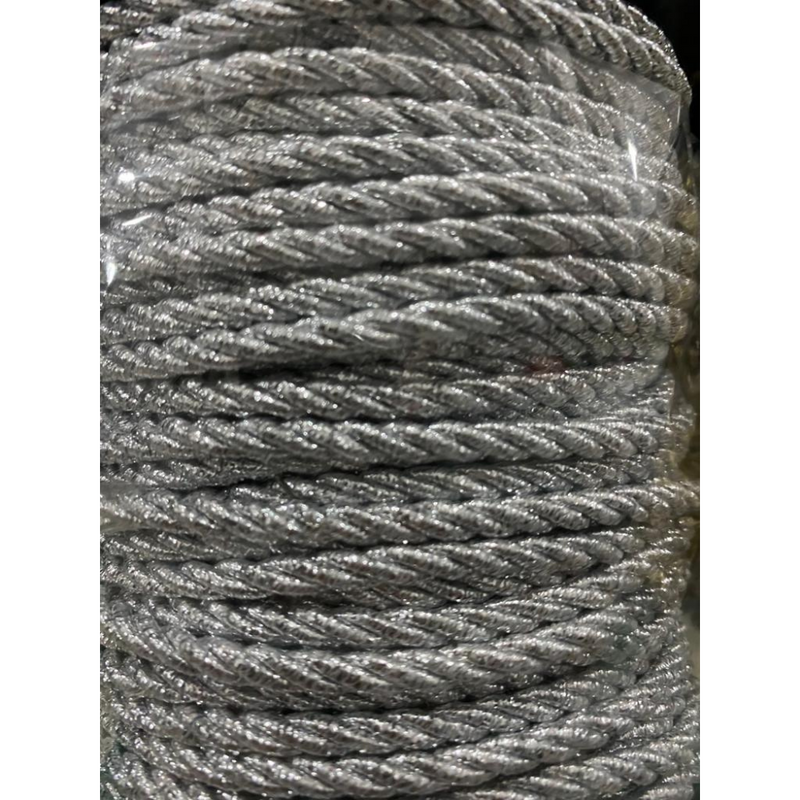CORDONCINO LAMINATO LUREX ORO E D'ARGENTO CORDINO LAMINATO LUREX  MM 5