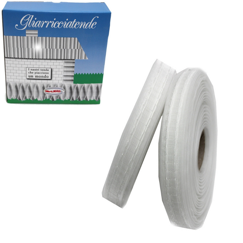 Fascia Per Tenda Con Passante Per Bastone - Nastro Riloga Con Fascette, Altezza 10 Cm - Foto 9