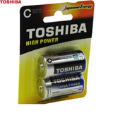 BATTERIA MONOUSO MEZZA TORCIA TOSHIBA 2 CONFEZIONE BATTERIA C MEZZA TORCIA