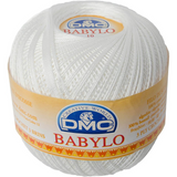 COTONE PER UNCINETTO DMC BABYLO N°40 COLORE BIANCO ED ECRU 100 G