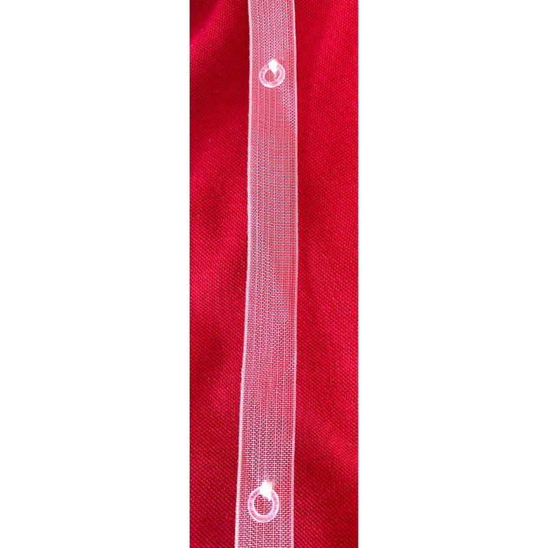 Fascia Per Tenda Con Passante Per Bastone - Nastro Riloga Con Fascette, Altezza 10 Cm - Foto 8