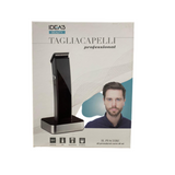 TAGLIACAPELLI ELETTRICO PROFESSIONALE CON OLIO LUBRICANTE REGOLABARBA UOMO, RIFINITORE CORPO